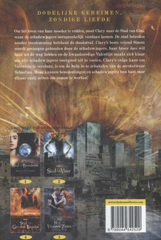 Stad van glas / Kronieken van de Onderwereld / 3 achterkant