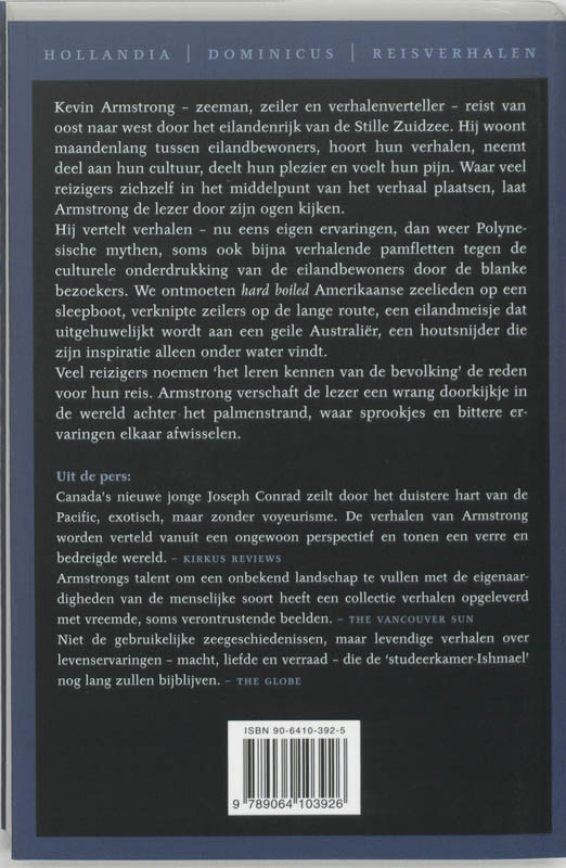 Het donkere hart van de Zuidzee achterkant