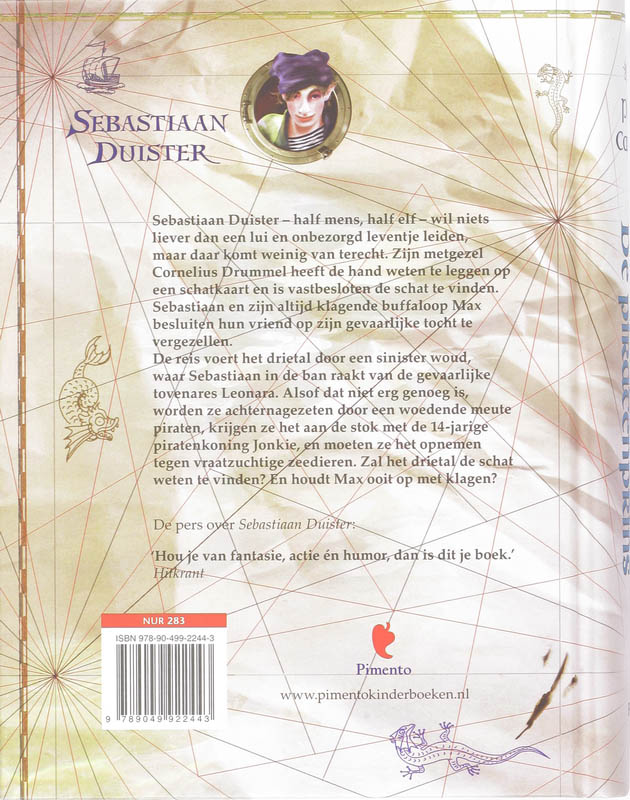 Sebastiaan Duister De piratenprins achterkant