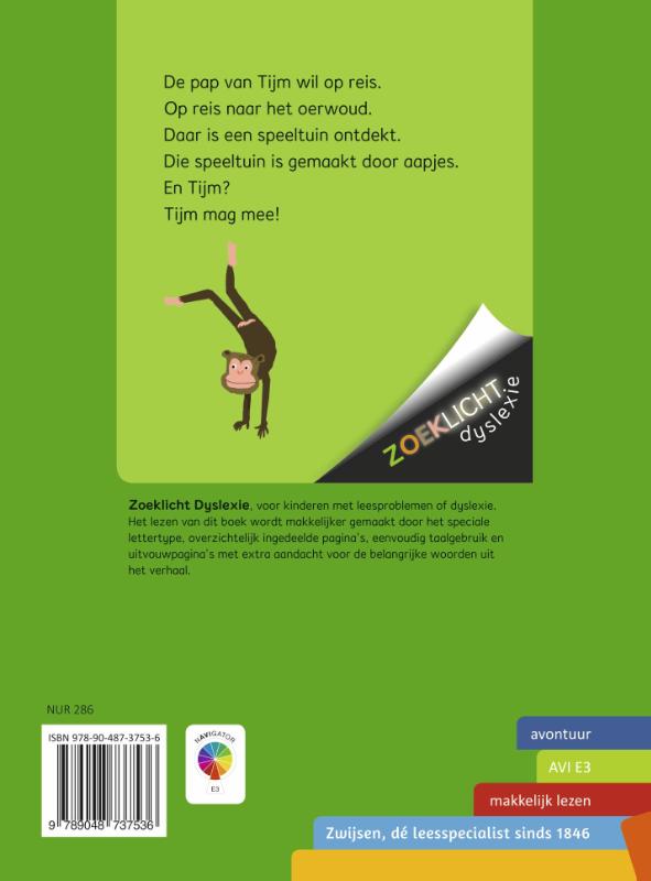 Kris kras door het oerwoud / Zoeklicht Dyslexie achterkant