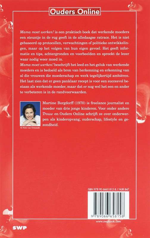Mama moet werken / Ouders Online achterkant