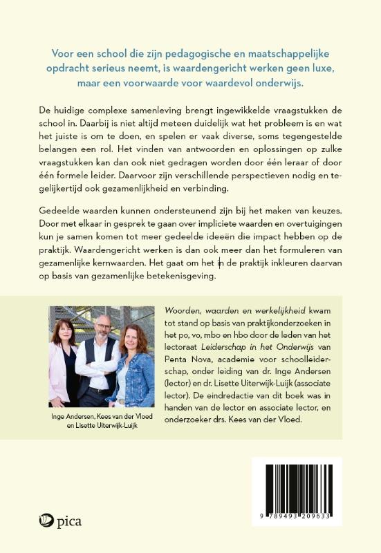 Woorden, waarden en werkelijkheid / Leiderschap in de onderwijspraktijk achterkant