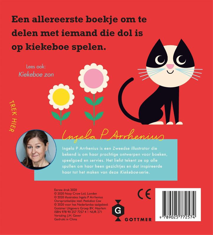 Kiekeboe koe achterkant