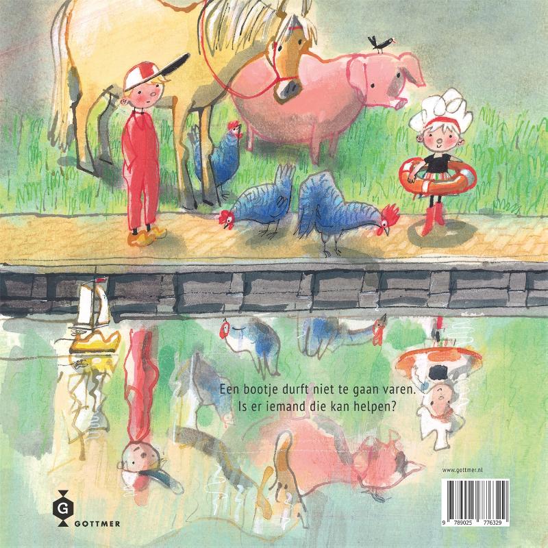 Boer Boris en het bootje / Boer Boris achterkant