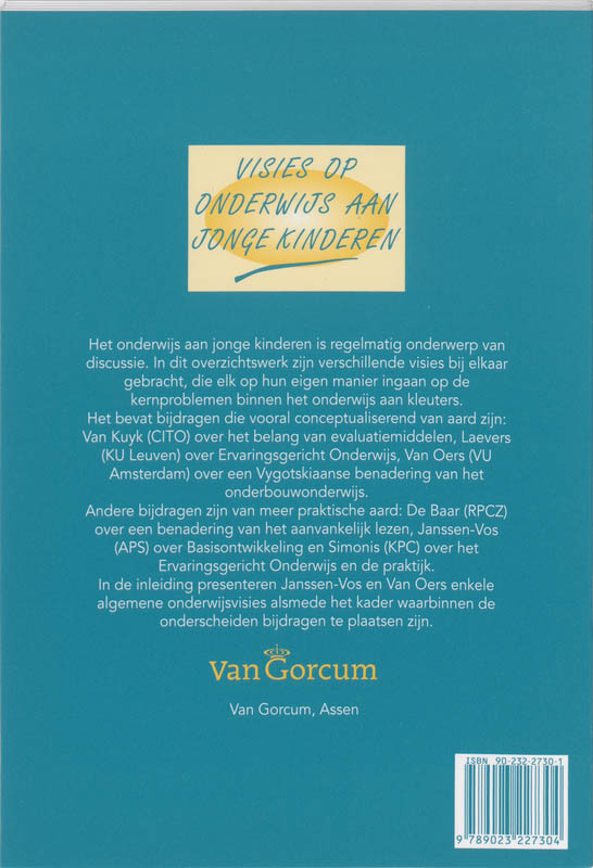 Visies op onderwijs aan jonge kinderen achterkant