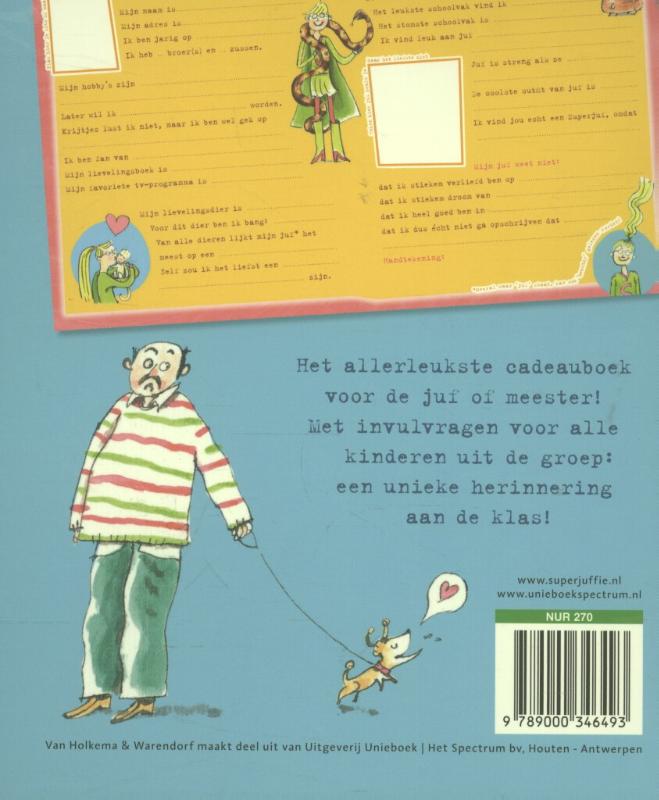 Superjuffie  -   Superjuf, bedankt voor het schooljaar! achterkant