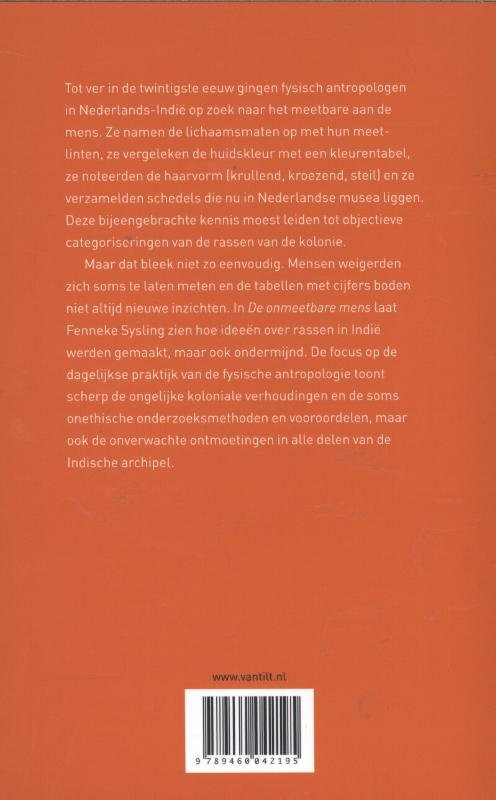 De onmeetbare mens achterkant