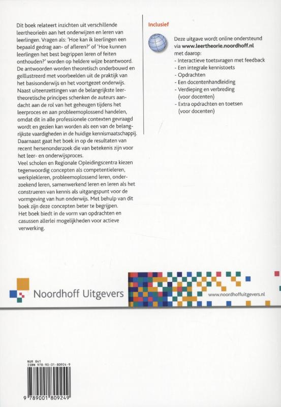 Van leertheorie naar onderwijspraktijk achterkant