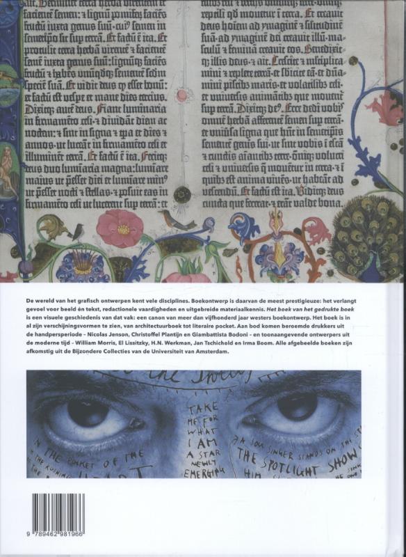 Het boek van het gedrukte boek achterkant