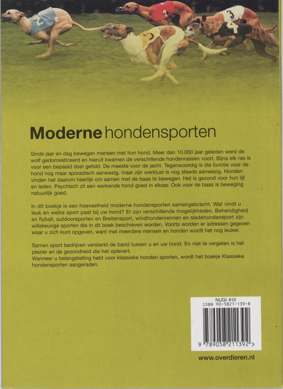 Over Dieren  -   De moderne hondensporten achterkant