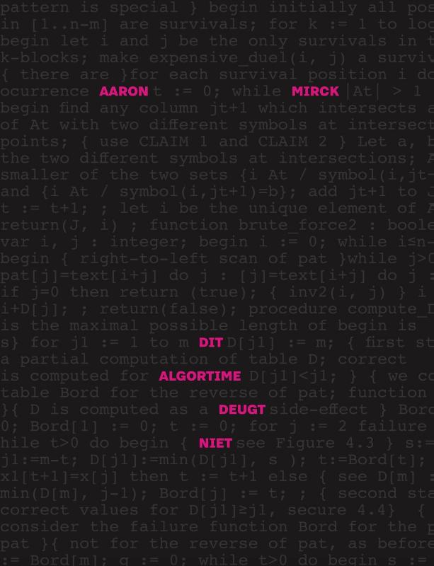 Dit Algoritme Deugt Niet