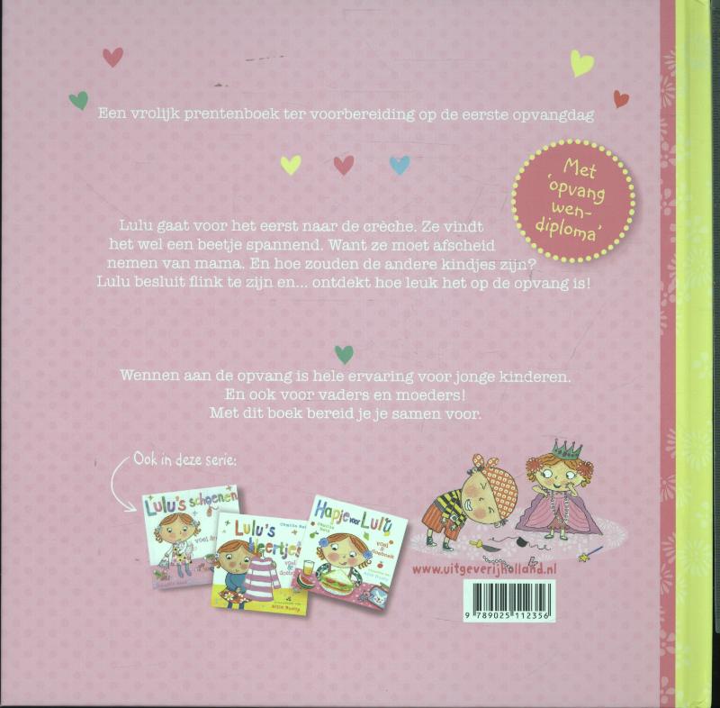 Lulu gaat naar de creche achterkant