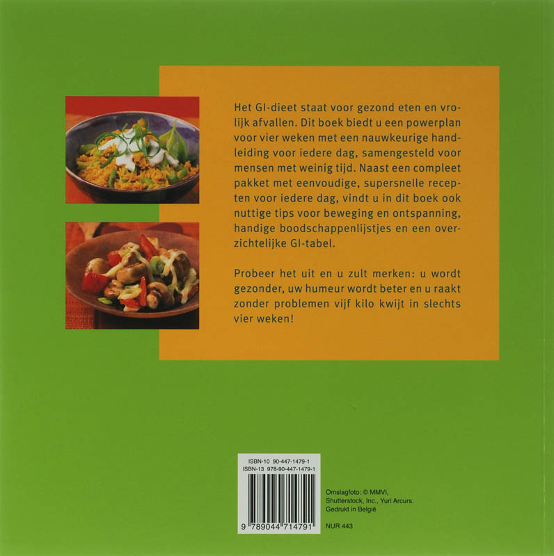 Slank In 4 Weken Met Het Magische Gi Dieet achterkant