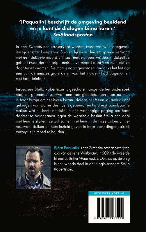 De man op de brug / Stella Robertsson / 2 achterkant