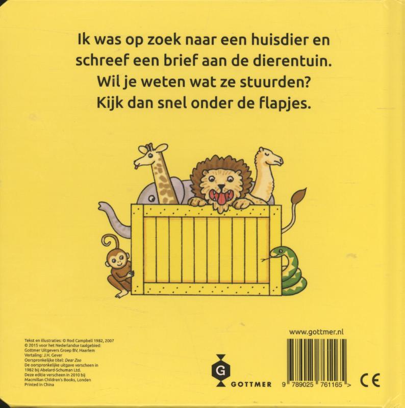 Lieve dierentuin achterkant