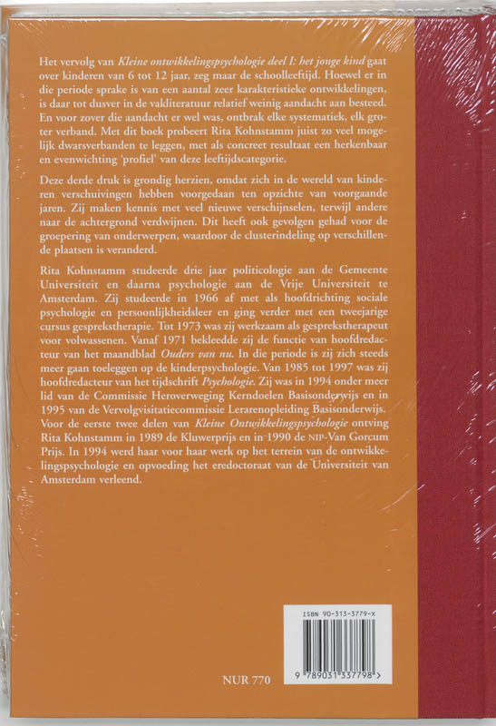 Kleine ontwikkelingspsychologie achterkant