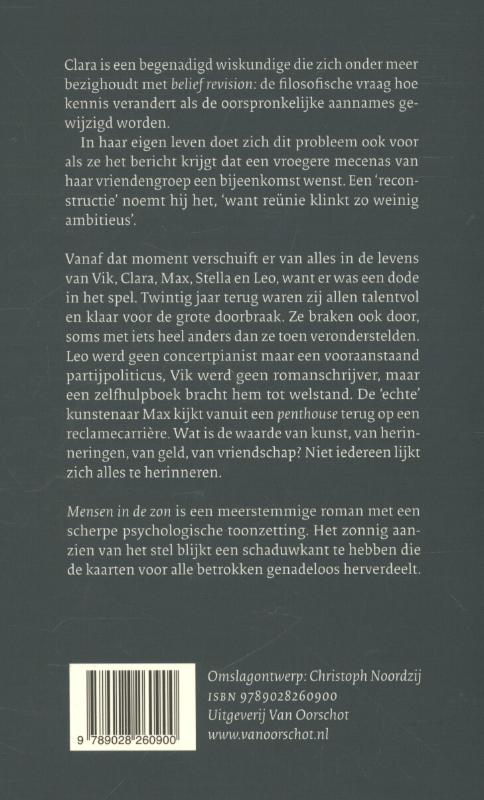 Mensen in de zon achterkant