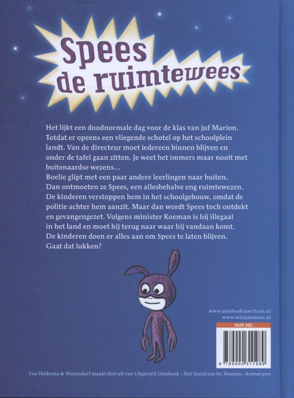 Spees de ruimtewees / Spees de ruimtewees / 1 achterkant