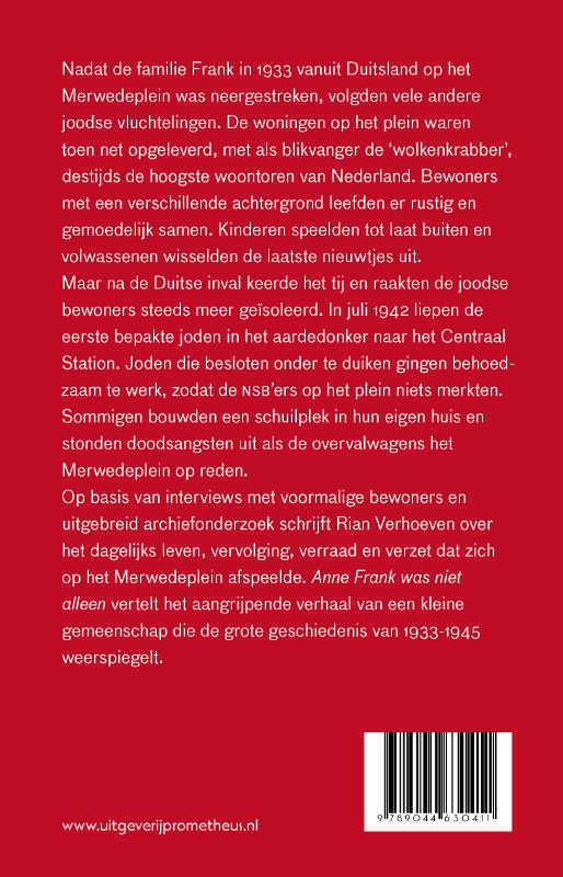 Anne Frank was niet alleen achterkant