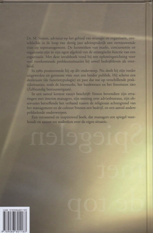 Spiegelen Met De Top achterkant