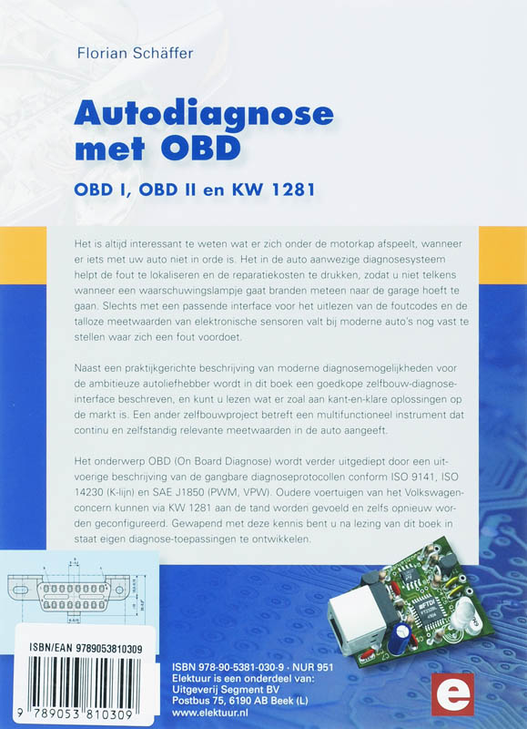 Autodiagnose met OBD / druk 1 achterkant