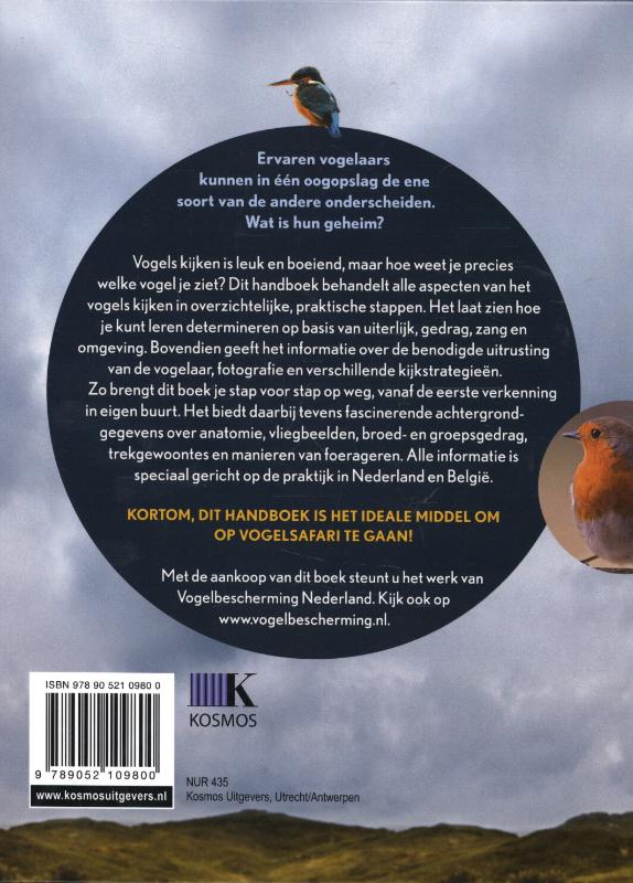 Vogels kijken achterkant