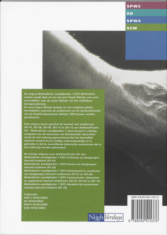 Methodische vaardigheden / 1 301 Methodisch werken / Traject Welzijn achterkant