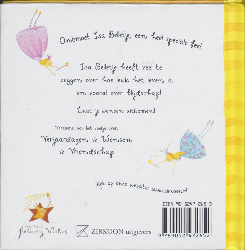 Isa Belletje Boekje Over Blijdschap achterkant