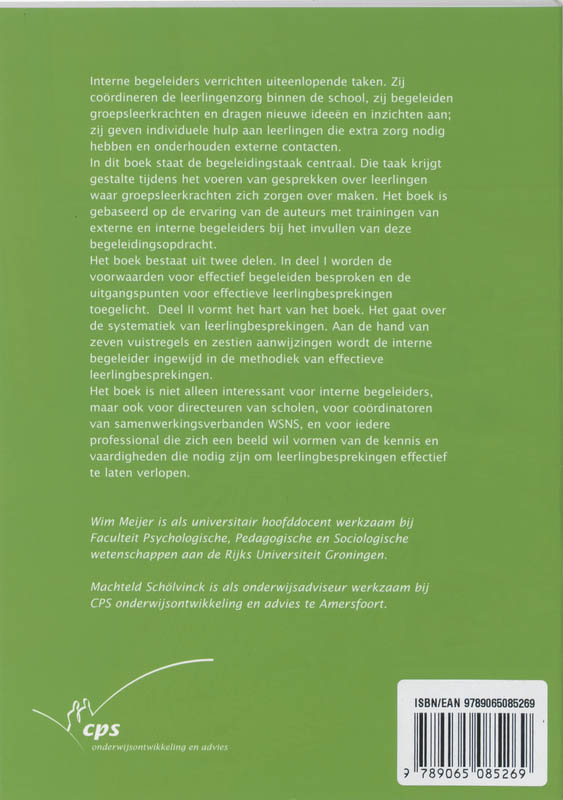 Effectieve leerlingbesprekingen in het basisonderwijs achterkant