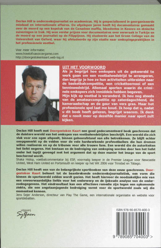 Doorgestoken kaart achterkant