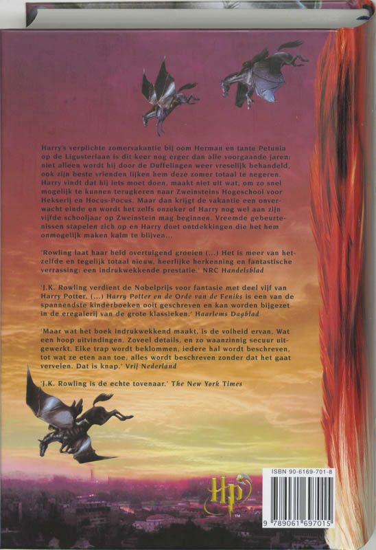 Harry Potter 5 achterkant