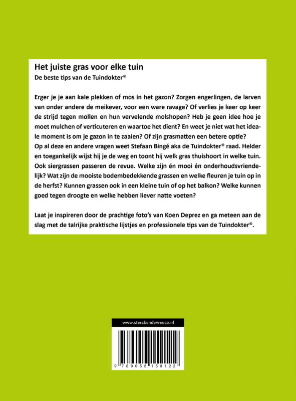 Het juiste gras voor elke tuin / Tuindokter achterkant