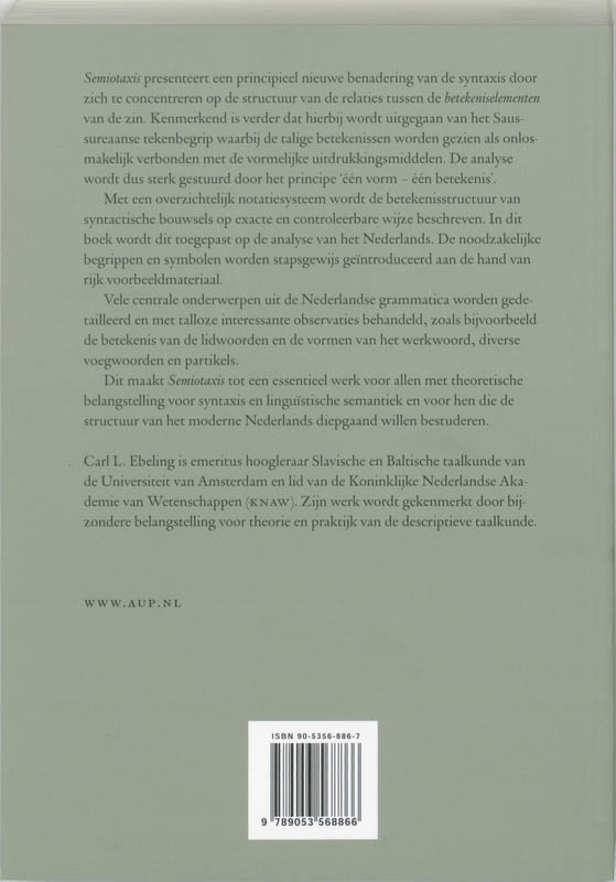 Semiotaxis achterkant