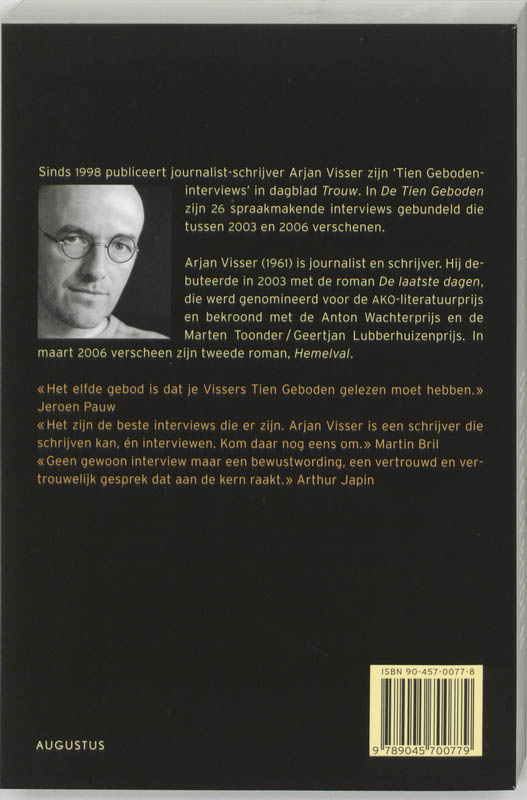 De Tien Geboden achterkant