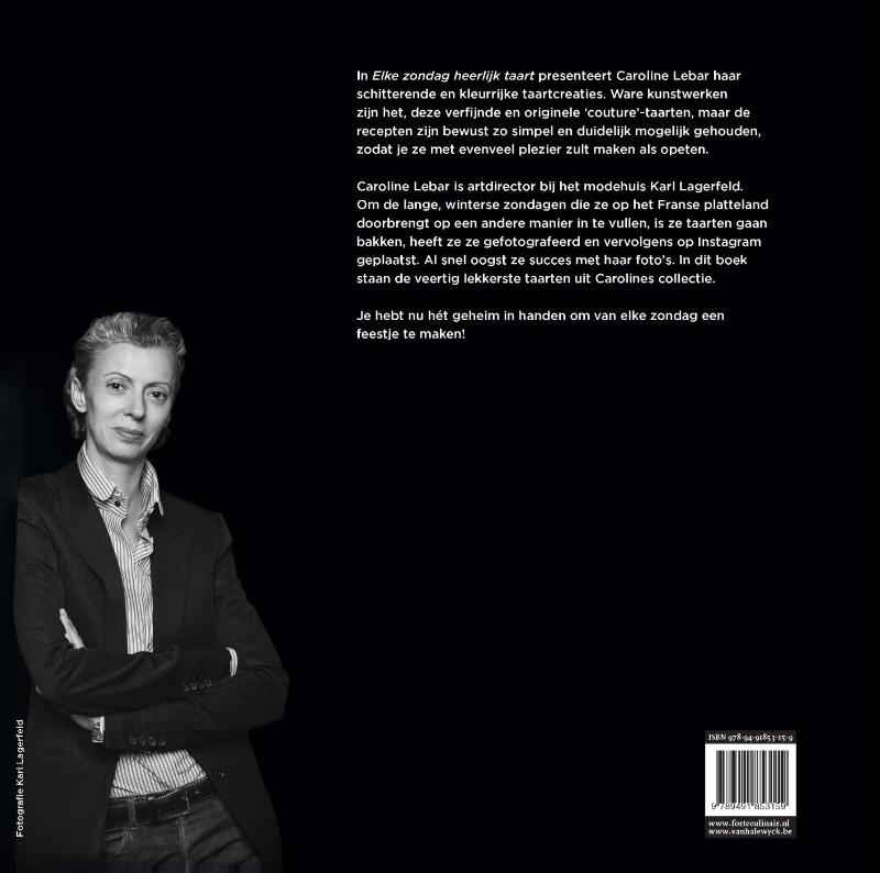 Elke zondag heerlijk taart achterkant