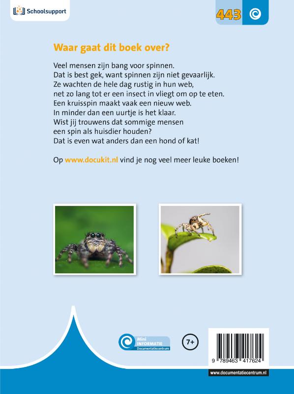 Spinnen / Mini Informatie / 443 achterkant