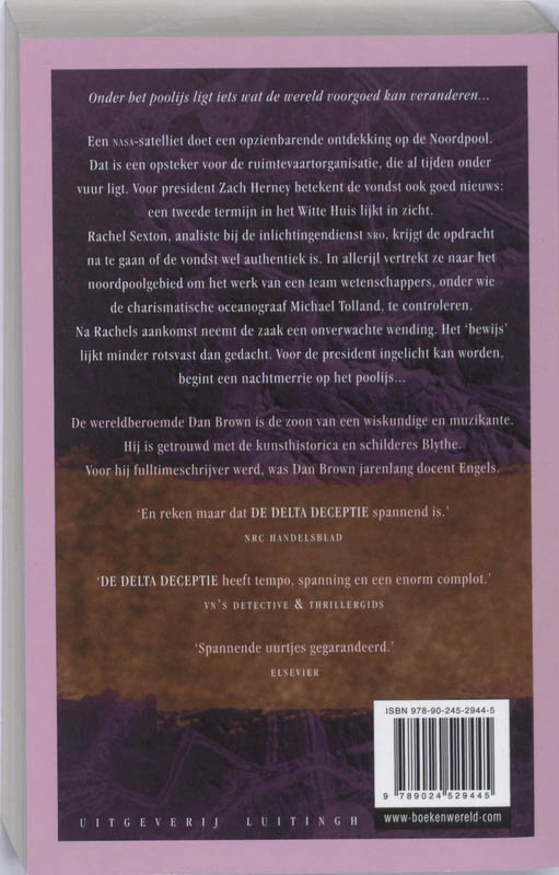 De Delta deceptie achterkant