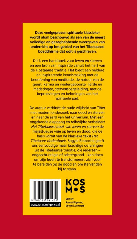 Het Tibetaanse boek van leven en sterven achterkant