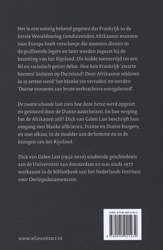 De zwarte schande achterkant