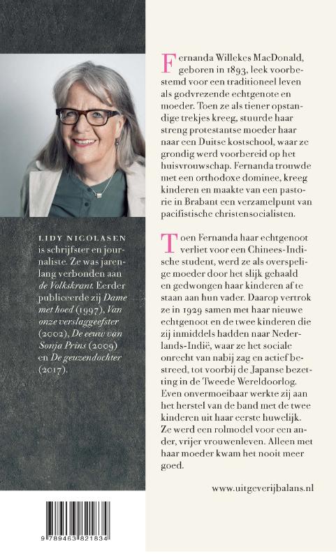 Een onverschrokken leven achterkant