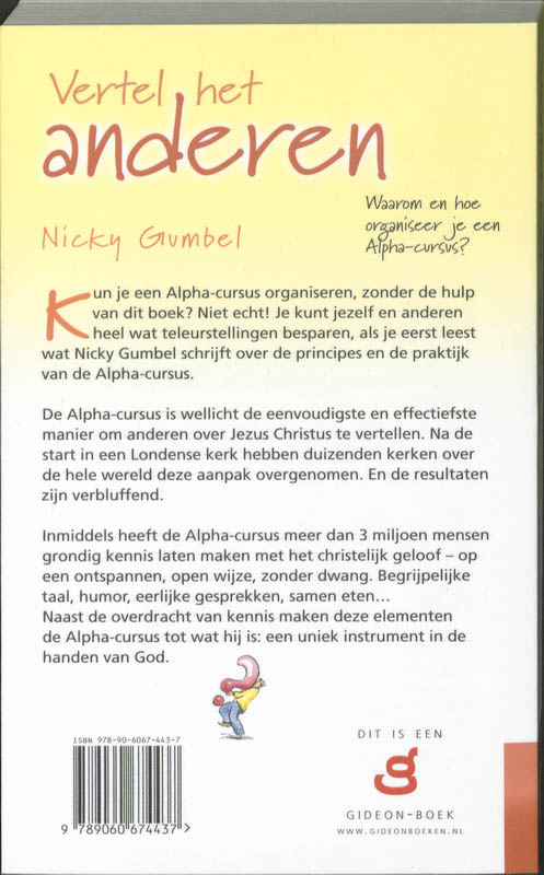 Vertel het anderen achterkant