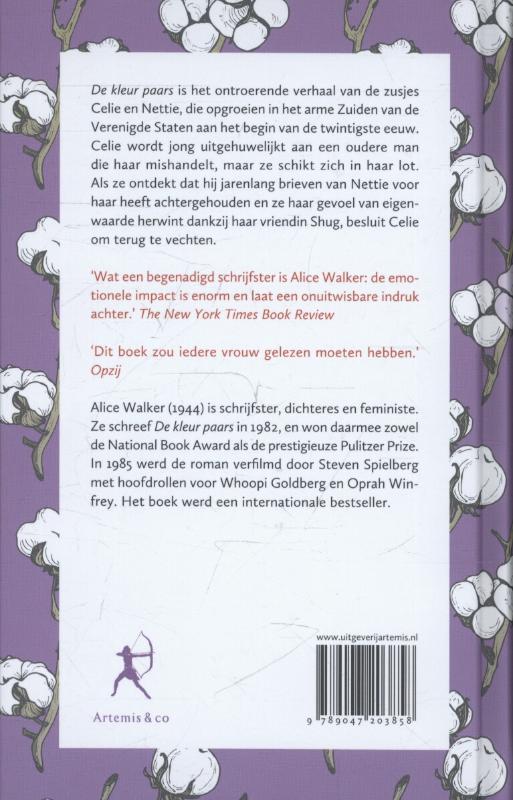 De kleur paars achterkant