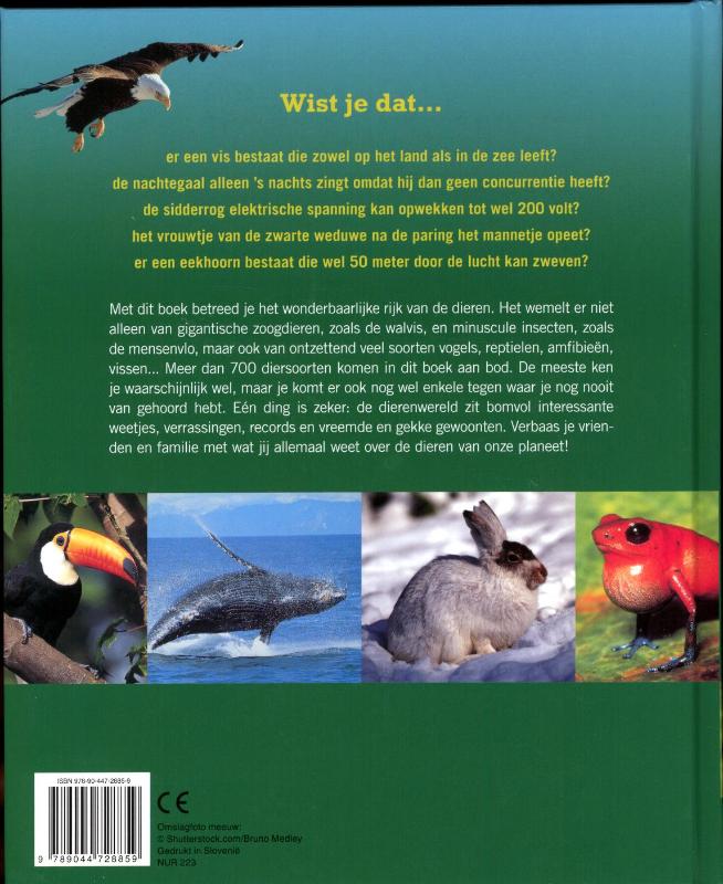 De grote junior dierenencyclopedie achterkant