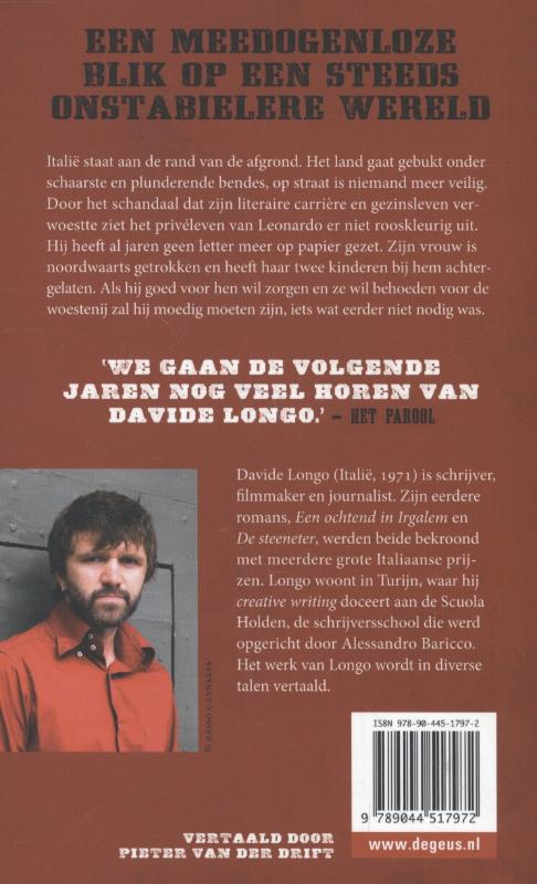 De verticale man achterkant