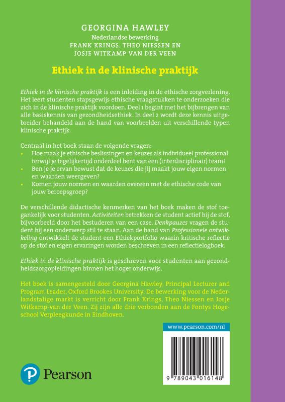 Ethiek in de klinische praktijk achterkant