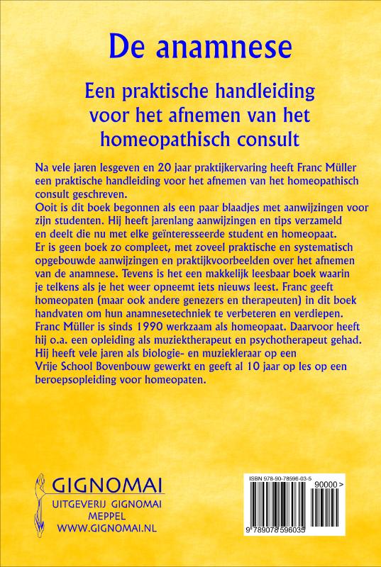 De anamnese achterkant