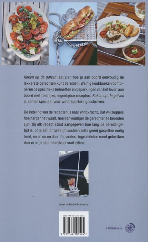 Koken op de golven achterkant