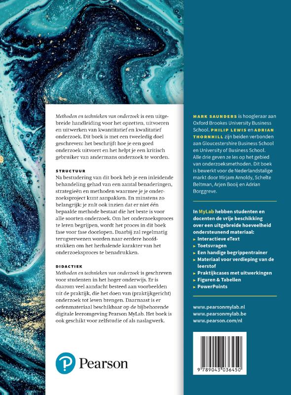 Methoden en technieken van onderzoek achterkant