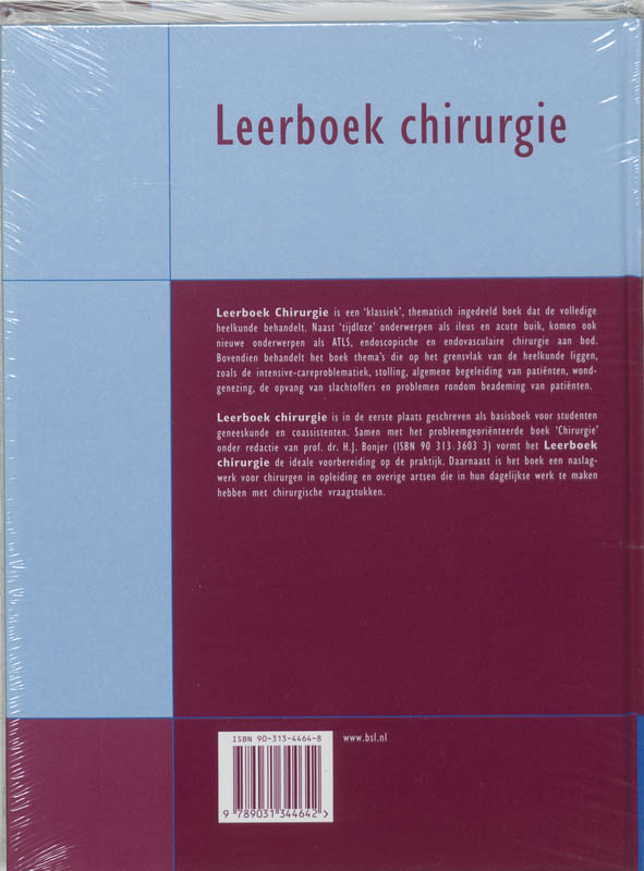 Quintessens - Leerboek chirurgie achterkant
