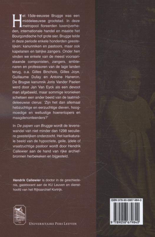 De papen van Brugge achterkant